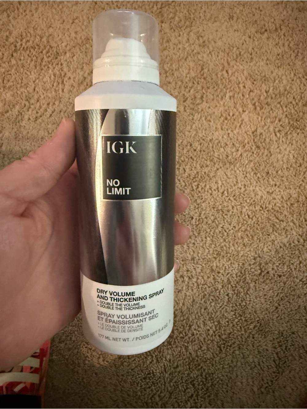 IGK No Limit Dry Volume & Thickening Spray - Silver